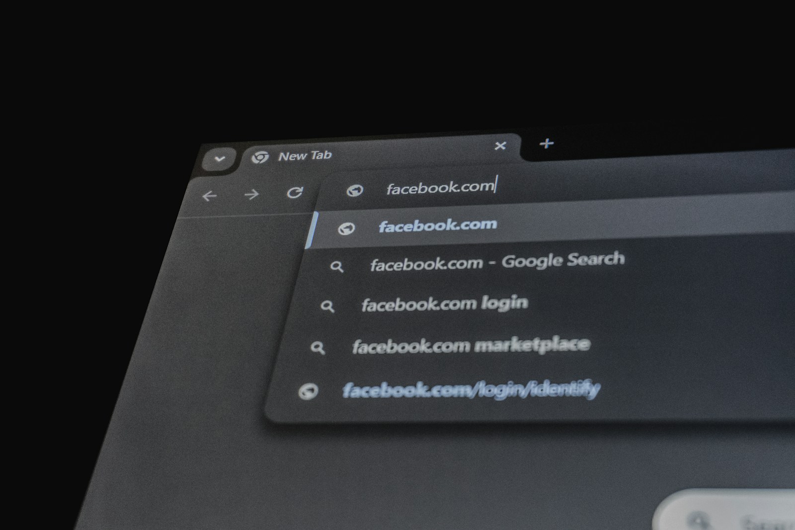 Browser showing facebook.com in the address bar.